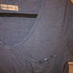 Abercrombie and Fitch Blue and white stripe